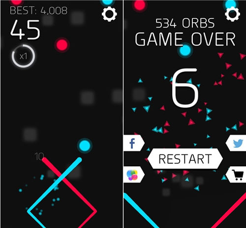 休闲游戏《红蓝双线》“双管齐下” 让你加倍揪心图片2