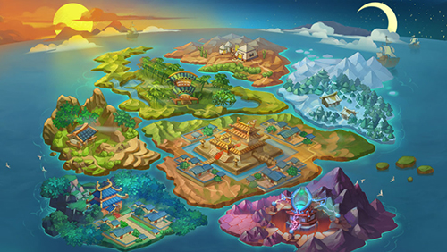 《 天域苍穹 》 手游场景图原画 沉醉于仙境中图片1