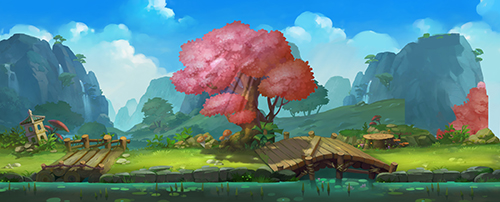 《 天域苍穹 》 手游场景图原画 沉醉于仙境中图片2