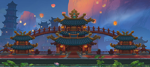 《 天域苍穹 》 手游场景图原画 沉醉于仙境中图片4