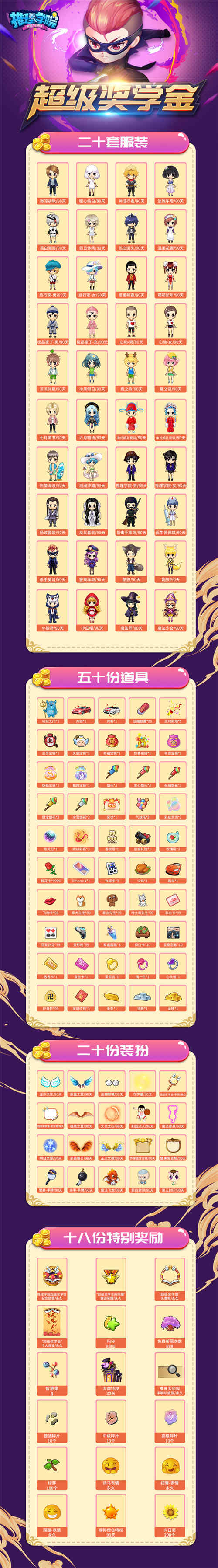 《推理学院》超级奖学金揭晓！完成1金币的豪华梦想吧！图片1