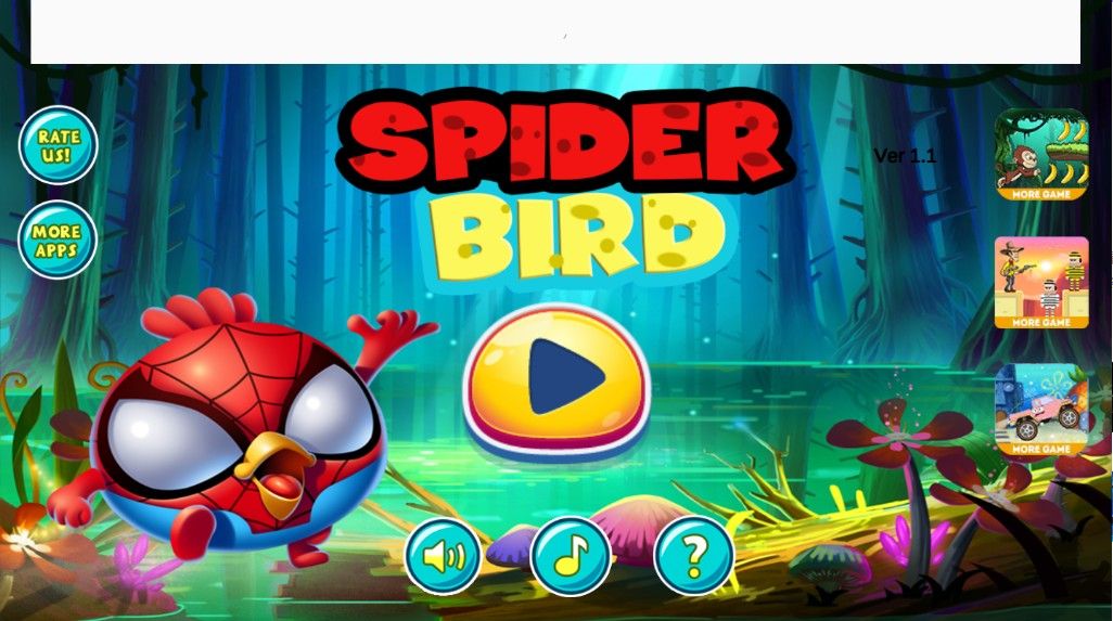 蜘蛛鸟跳跃游戏安卓手机版（Spider Bird Jump）图片1
