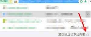 360浏览器如何删除地址栏中的网址图片4
