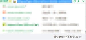 360浏览器如何删除地址栏中的网址图片2