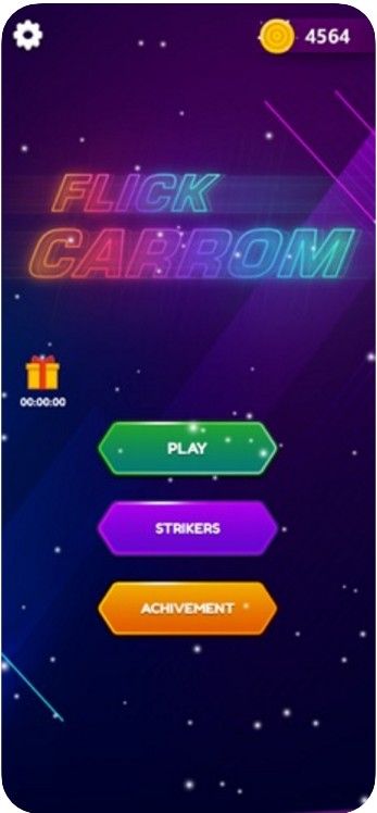 Flick Carrom游戏图1