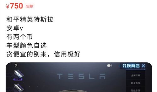 和平精英特斯拉平台交易的价格是多少？详情介绍[视频][多图]图片3