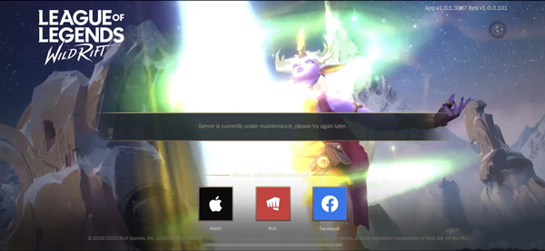 LOL手游Serveriscurrentlyundermaintenance怎么办？系统提醒说明[图]