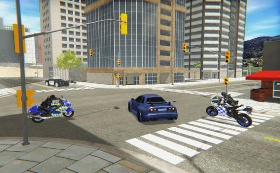 骑着摩托车的警察游戏图3