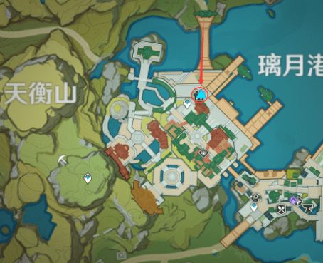 原神百货奇货璃月港内立本第七天坐标位置一览[多图]