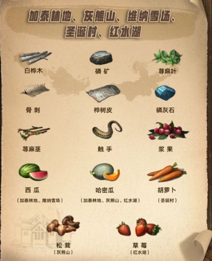 明日之后第三季地图资源分布情况说明，各等级资源位置图文解析[多图]图片5