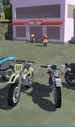 像素摩托车竞赛游戏图3
