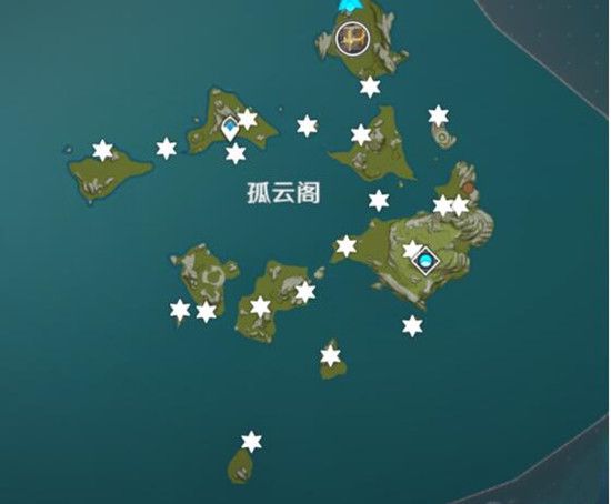 原神孤云阁未知之星碎片位置在哪？20个未知之星碎片位置图文详解[多图]图片1