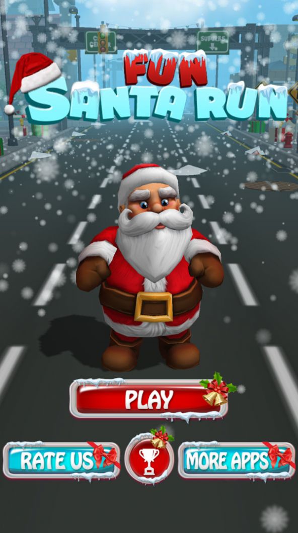欢乐圣诞老人跑酷游戏图1