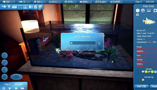 水族箱养鱼模拟器游戏图1