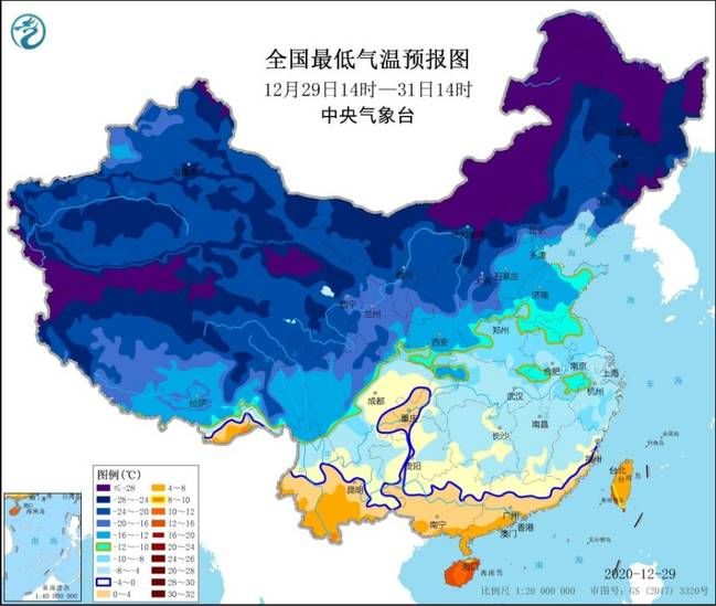 全国冻手冻脚地图，温度最低的是这几个省[多图]图片2