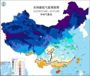 全国冻手冻脚地图，温度最低的是这几个省图片2