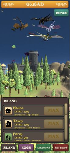 龙之岛之悠闲的水龙头游戏安卓版（Dragon Island Idle Tap）图片1
