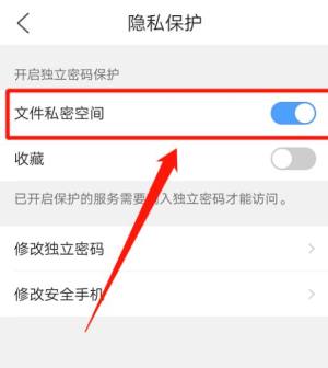 QQ浏览器如何开启文件私密空间？QQ浏览器开启文件私密空间的方法图片10