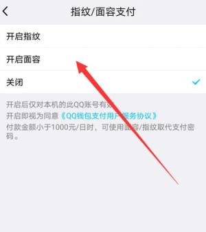 手机qq钱包怎么设置指纹和人脸识别支付图片4