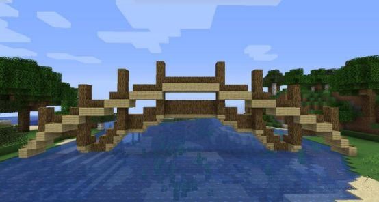 我的世界手游木桥怎么建？建造图文攻略[视频][多图]图片10