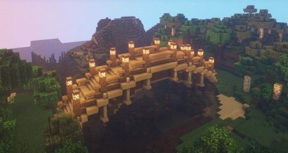 我的世界手游木桥怎么建？建造图文攻略[视频][多图]图片18