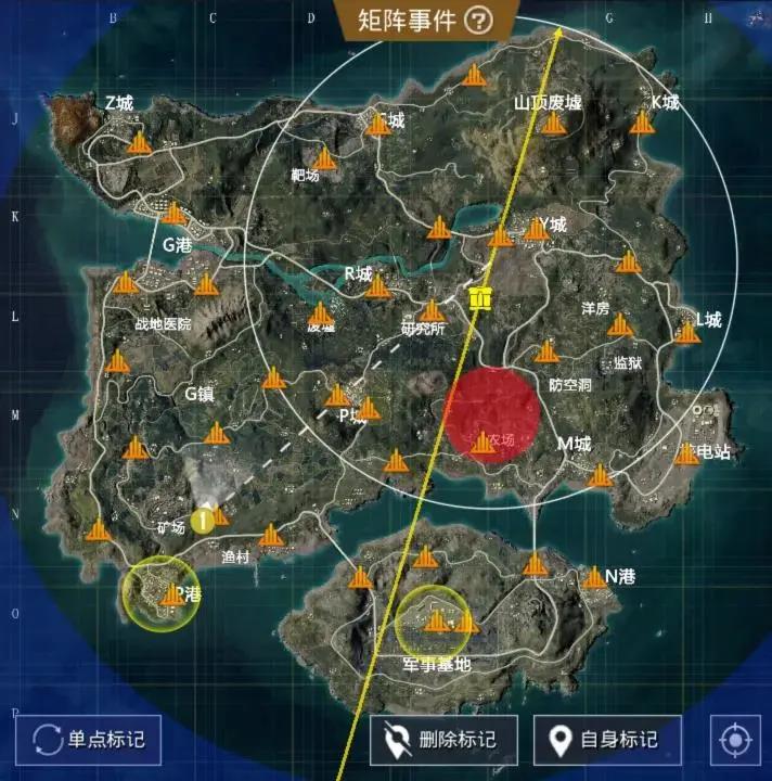 和平精英极限追猎矩阵事件地图分布位置汇总[图]