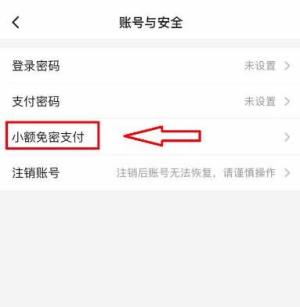 饿了么如何开启小额免密支付？饿了么开启小额免密支付的方法图片3