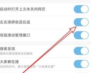UC浏览器如何设置左右滑屏翻页？UC浏览器设置左右滑屏翻页的方法图片6