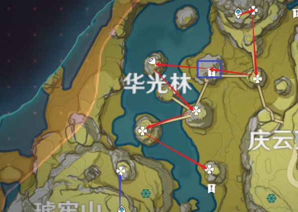 原神清心采集点位置在什么地方？清心采刷新点位置介绍[多图]图片4