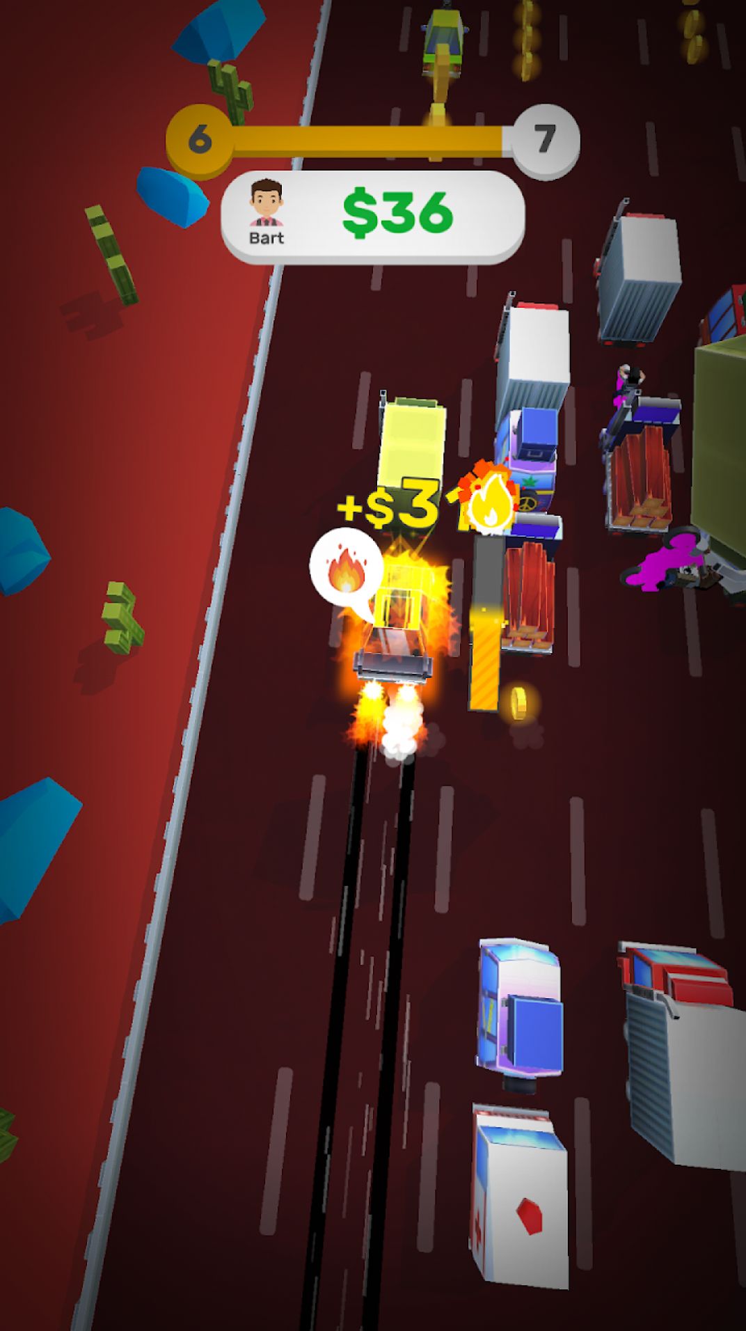 像素疯狂出租车游戏最新版图片1