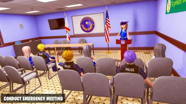 虚拟动漫警察妈妈游戏安卓官方版（Virtual Anime police cop mom）图片1