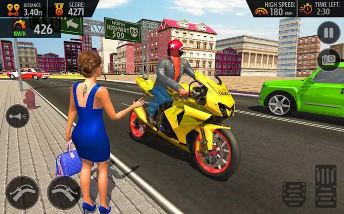 自行车出租车驾驶模拟器3D游戏图3