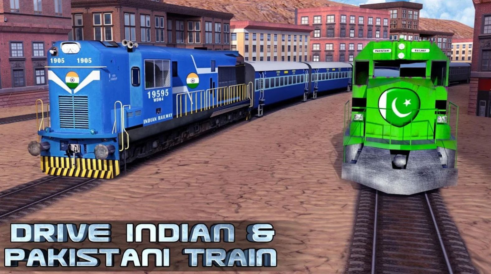 India Vs Pakistan Train Racing游戏图2