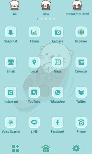 Sea Otter Family水獭家族手机主题app图1