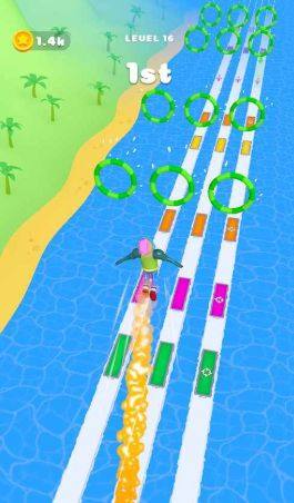 蹦床赛跑游戏官方下载(Jumping Estafette)图片1