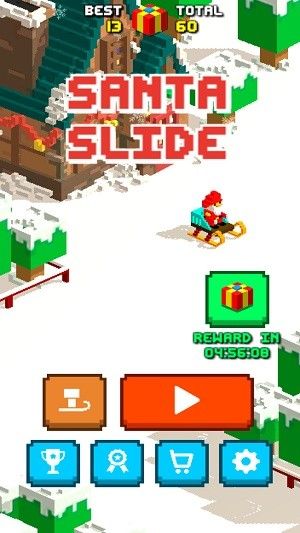 像素滑轮车圣诞游戏图2