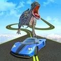 恐龙汽车追逐战游戏
