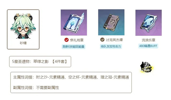 原神1.4版本武器及圣遗物怎么搭配？全属性角色武器圣遗物搭配攻略大全[多图]图片11