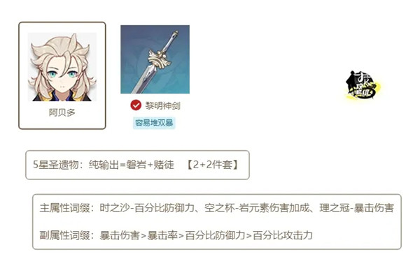 原神1.4版本武器及圣遗物怎么搭配？全属性角色武器圣遗物搭配攻略大全[多图]图片23