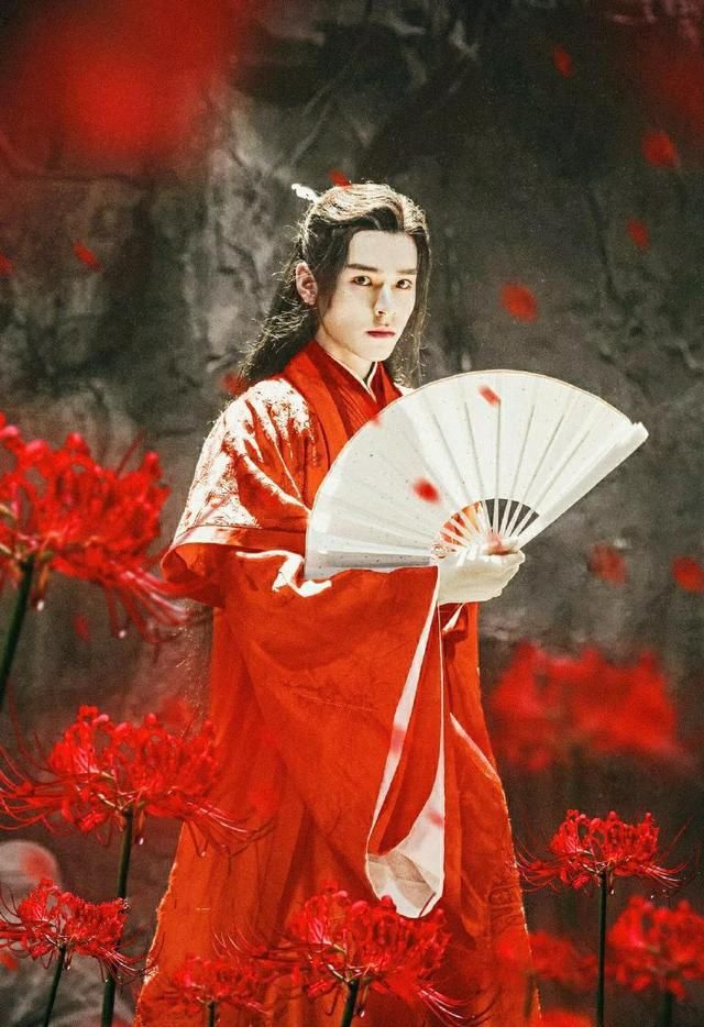 温客行红衣造型图片下载,山河令温客行红衣白发造型壁纸动漫图片高清