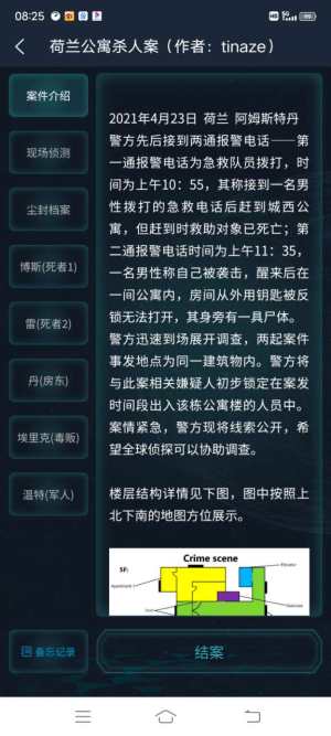 犯罪大师荷兰公寓杀人案件凶手解答，荷兰公寓杀人案正确答案一览图片2