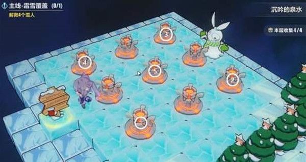 崩坏三沉吟的泉水火炬机关解密攻略 霜雪覆盖通关步骤详解图片2