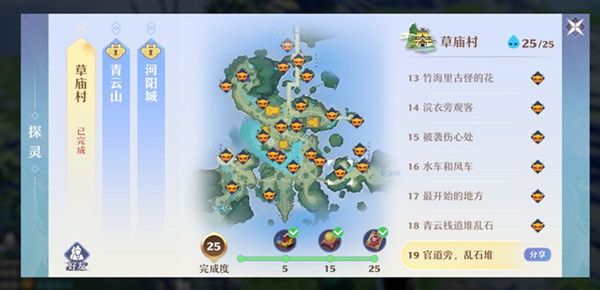 梦幻新诛仙探灵线索位置全一览 草庙村探灵位置坐标大全图片2