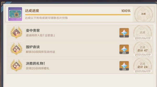 原神1.6成就完成攻略大全 1.6版本新增成就达成条件详解图片2