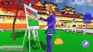动漫女孩生活高中3D游戏图2