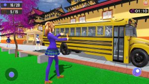 动漫女孩生活高中3D安卓版游戏图片1