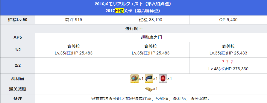 fgo五周年回忆关卡配置怎么样？五周年回忆本全关卡配置图文汇总图片4