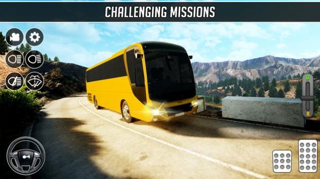 巴士山地驾驶模拟器游戏图1