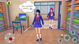 动漫高中女生模拟器3D游戏官方最新版图片1