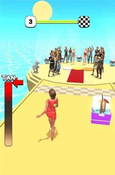抖音海滩女王跑酷小游戏官方最新版图片1